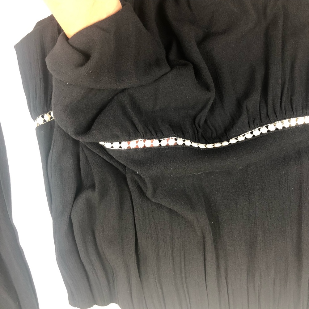 Umgee color block cold shoulder baby doll dress - Picture 7 of 7